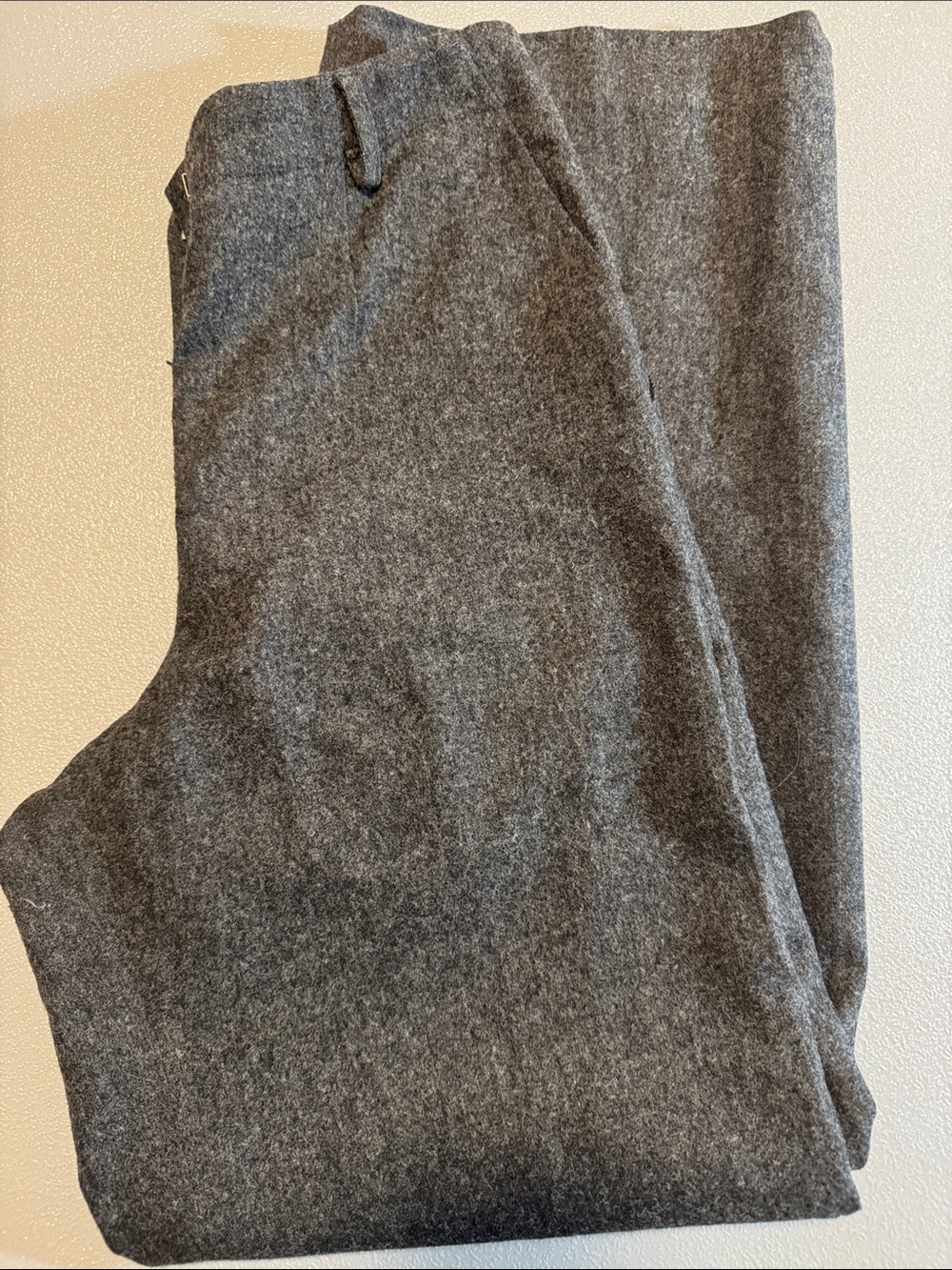 Lauren Ralph Lauren Gray Wool Wide Leg Lined Trousers Pants size 8